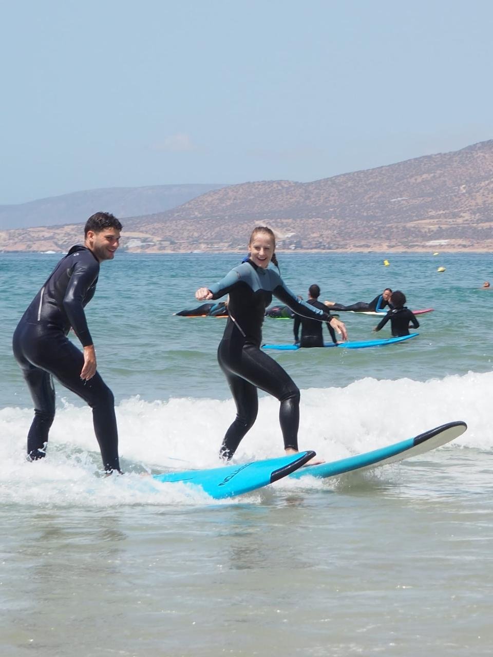 Surf camp guests in Morocco