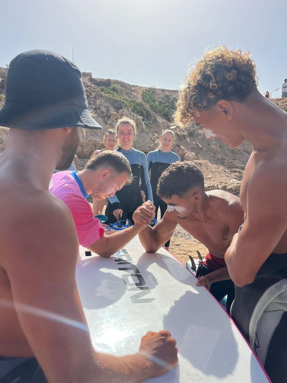 Surfing in Taghazout Bay
